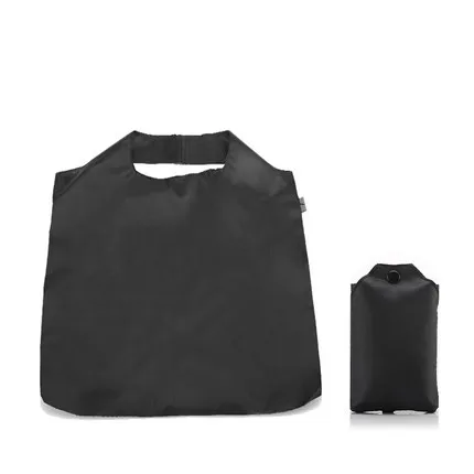Black Распродажа 5 шт./компл. Портативный складная корзина для покупок, сумка большой нейлон спальные мешки толстые складной Водонепроницаемый из нервущейся крепкой ткани хозяйственные сумки Дорожная сумка многоразового использования - Цвет: Black