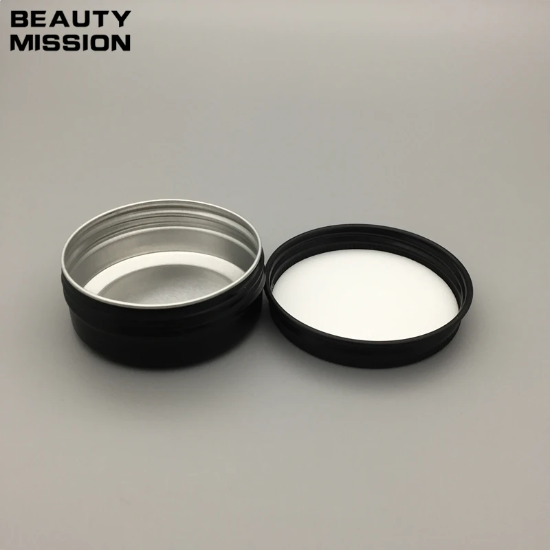 Beauty Mission 50 шт 30 г черные алюминиевые банки мл металлическая банка для крема