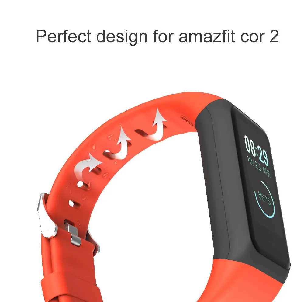 Силиконовый ремешок на запястье для Huami Amazfit Cor 2 сменный удобный цветной браслет