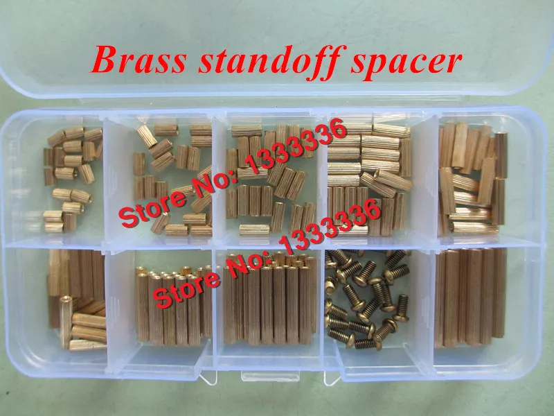 

200 шт./корт. Латунная Проставка M2 Female x M2 Female / Brass Screw Ассорти комплектов