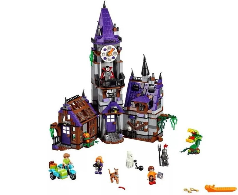 Оригинальные Бела 10432 совместима с Scooby Doo фигурки Тайна Особняк 75904 здания кирпичи