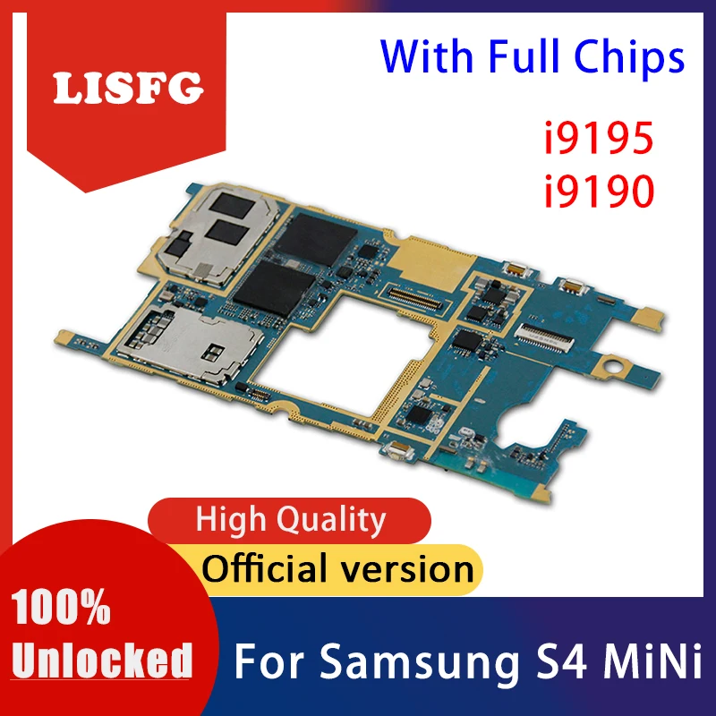 Полностью Рабочая материнская плата для Samsung Galaxy S4 mini i9195 i9190 с системой Android