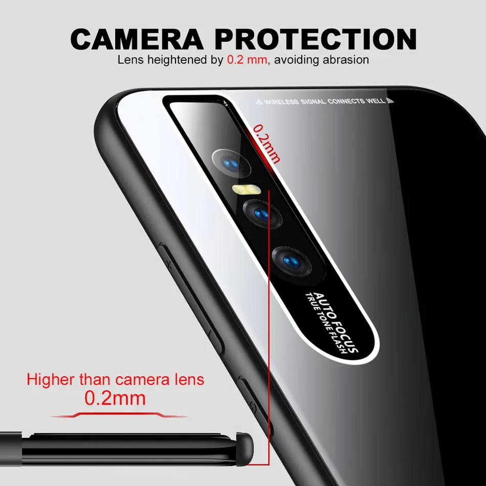 V15 Leica чехол с закаленным стеклом для объектива Vivo Pro Роскошная блестящая