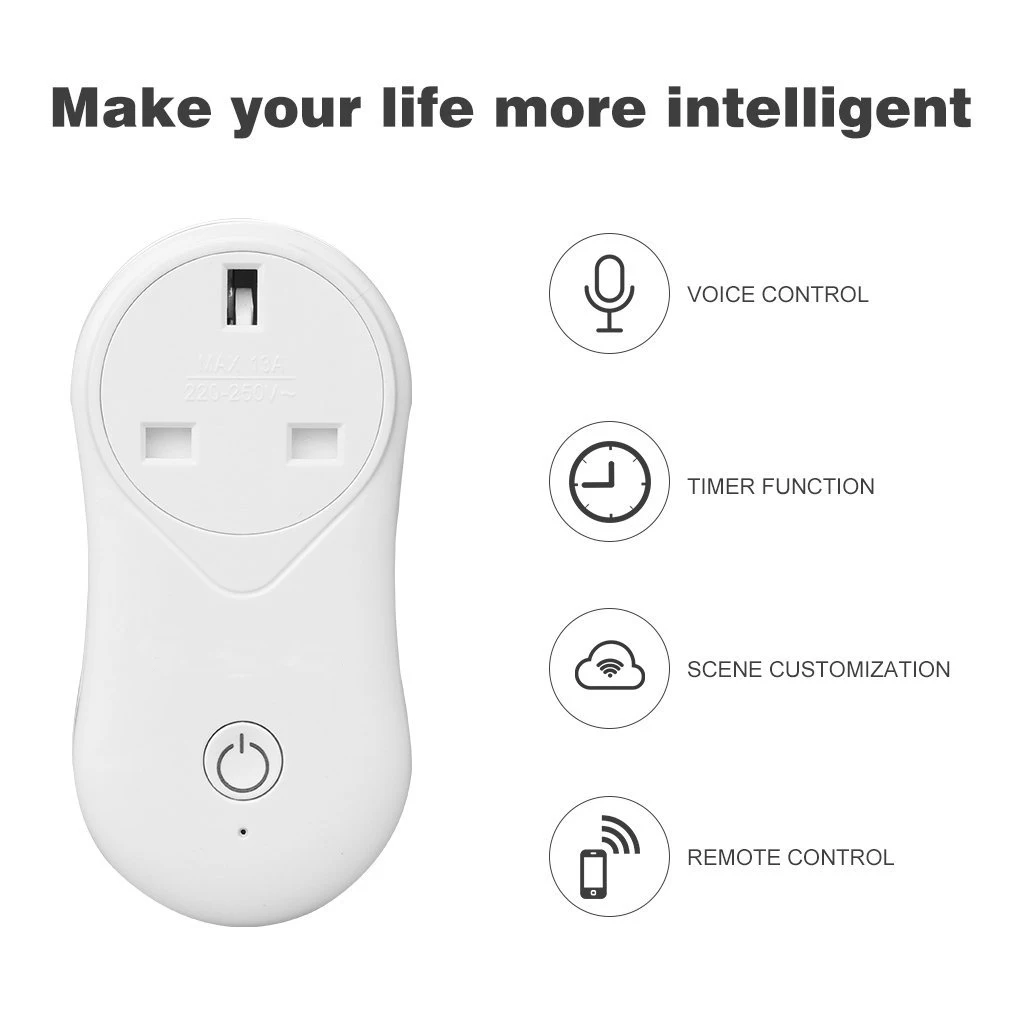 Wi Fi умная розетка с таймером usb портом для зарядки пультом дистанционного