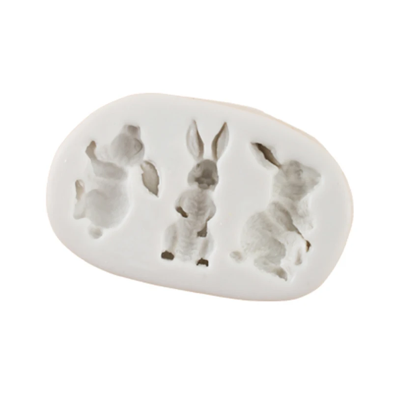 Cartoon Bunny Silicone Mold Fondant Mould Cake Decorating Tools Chocolate Gumpaste Molds Sugarcraft Kitchen Gadgets | Дом и сад