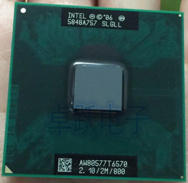 Процессор Intel для ноутбука T6570 2 1/2M/800 SLGLL официальная версия отдельные детали