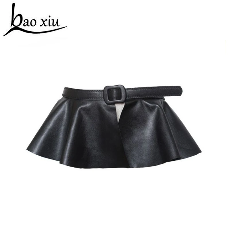 2020 vintage accessories europe unique design skirt flounced skirt wide belt decorated girdle women wild female straps belt
