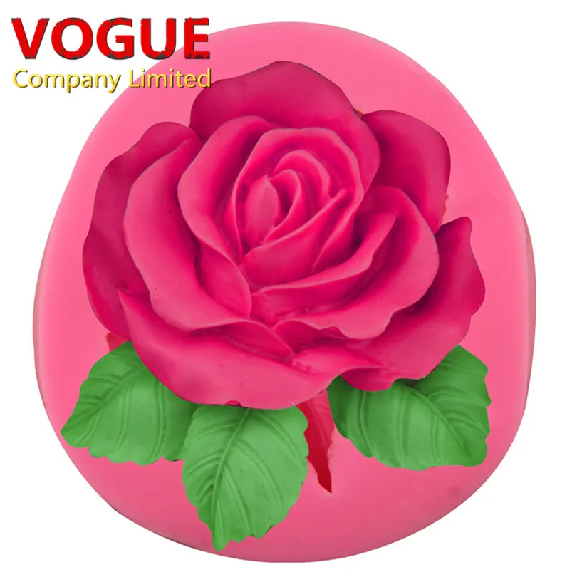 Силиконовые формы большой вырос ручной работы цветок украшения торта шоколад