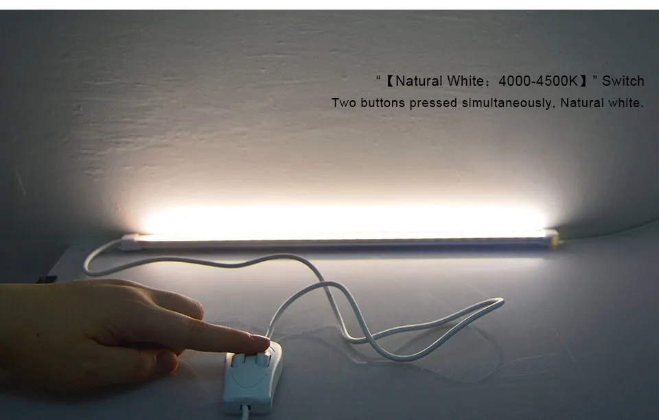 1 шт. 3 цвета USB DC 5 в жесткий светодиодный светильник сменный/переключатель управления 2835 SMD 48 Светодиодный s белый/натуральный белый/теплый белый светодиодные полосы