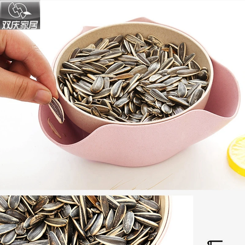 

Plastic storage box snack kitchen bathroom shelf cosmetics box office desktop storage box Wheat Straw