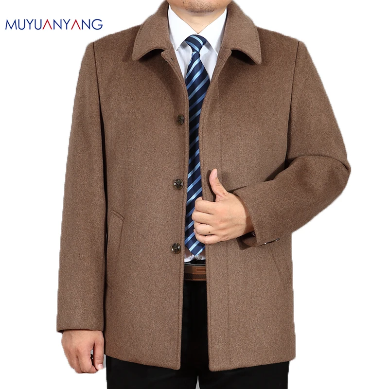 Mu Yuan Yang XXXL XXXXL повседневные мужские шерстяные куртки Новое поступление зимние