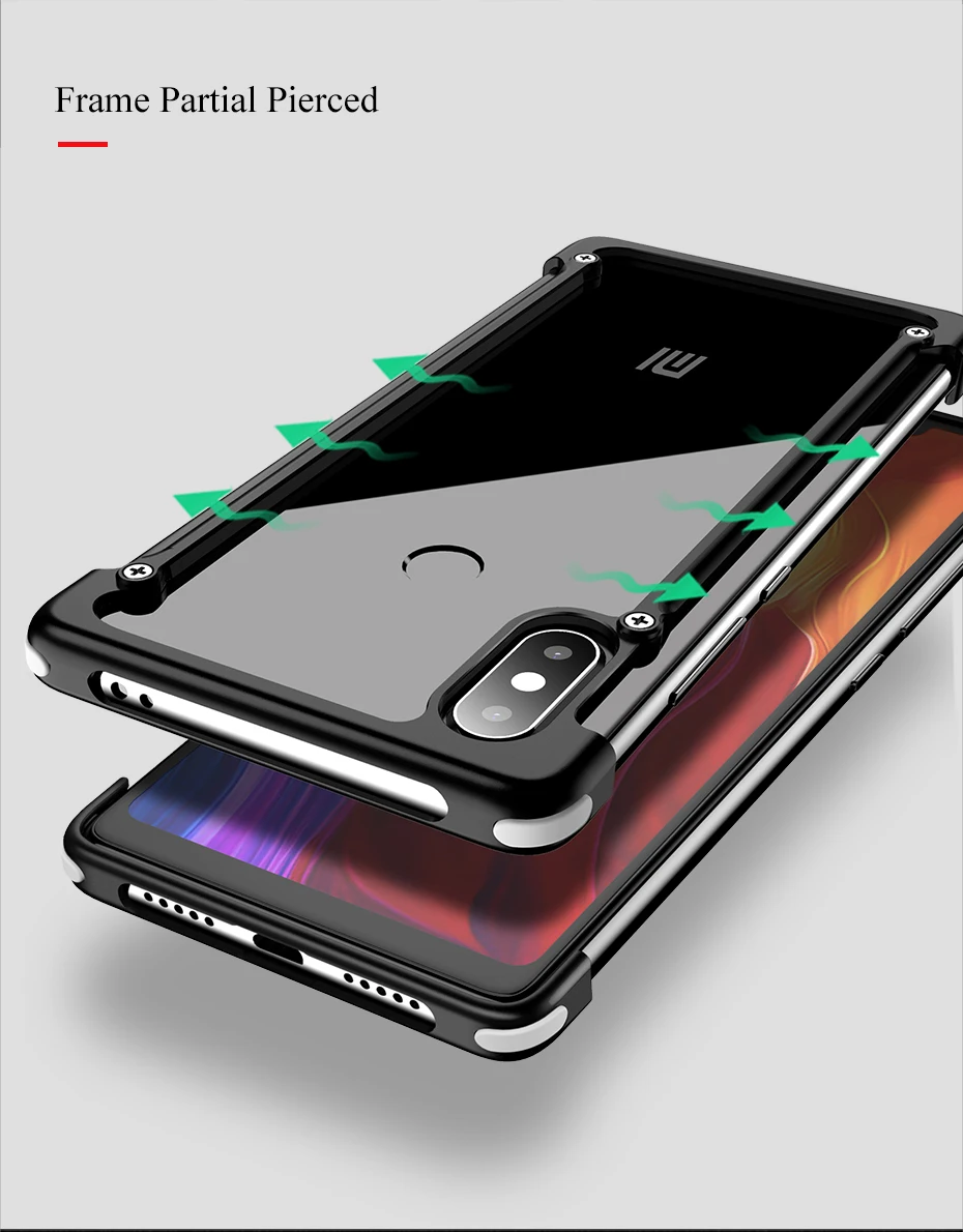 Защитный чехол для подушки безопасности для Xiaomi mi 8 8se чехол Роскошный металлический бампер Тонкий чехол для Xiao mi 8 SE чехол