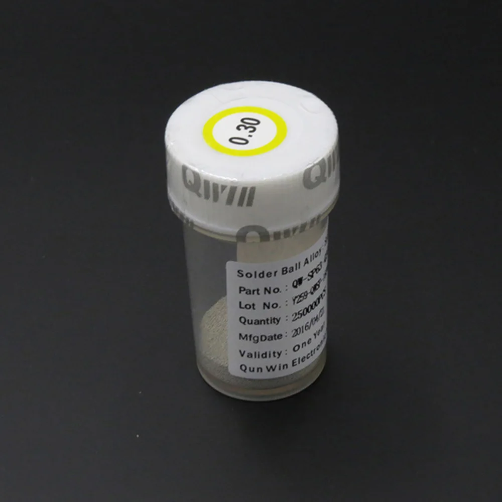 

0.30mm mm BGA Lead Solder Ball 250K Bottle Free Shipping