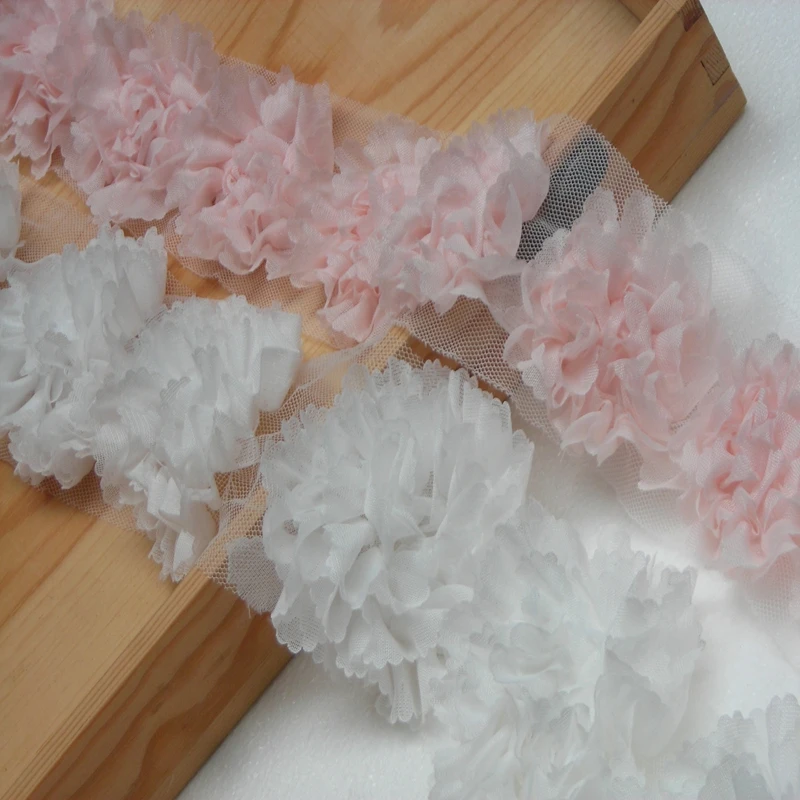 5 м/лот платье с цветочным кружевом свадебные платья украшенные вручную цветами