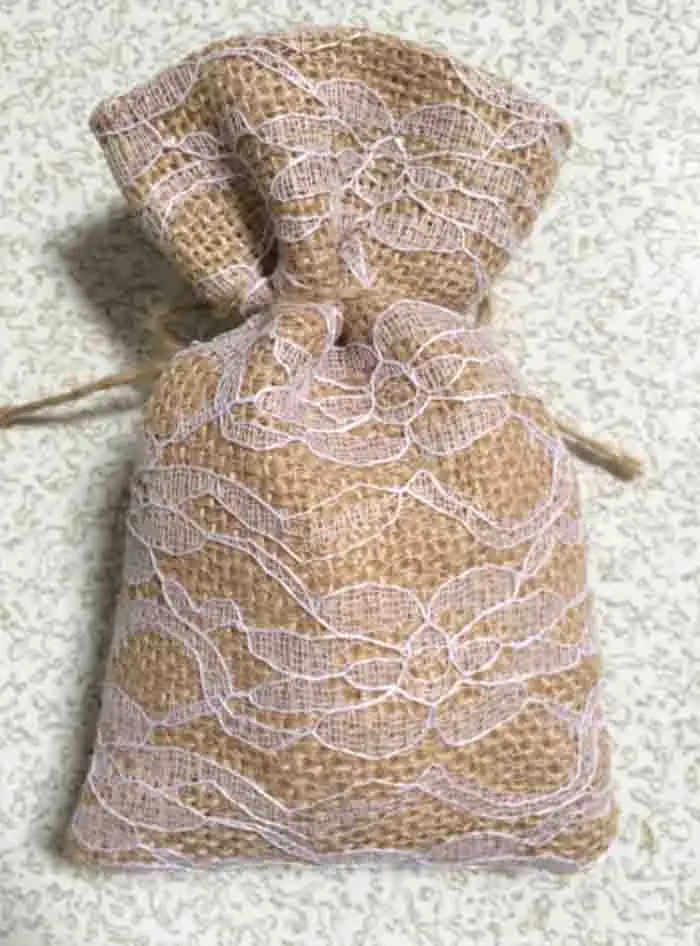 9 5x14 5 см в декорированном мешковиной горшке мешочки деревенском стиле для