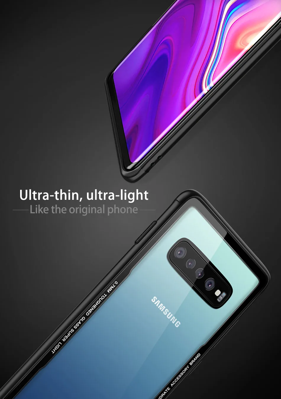FLOVEME чехол из закаленного стекла для телефона для samsung Galaxy S10 S10e S10 Plus чехол для телефона s для samsung S10e S10 чехол