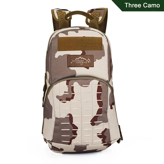 Three Camo Открытый спортивный водонепроницаемый армейский военный тактический рюкзак, рюкзак, сумка 8л для кемпинга, путешествий, верховой езды, пешего туризма, треккинга - Цвет: Three Camo