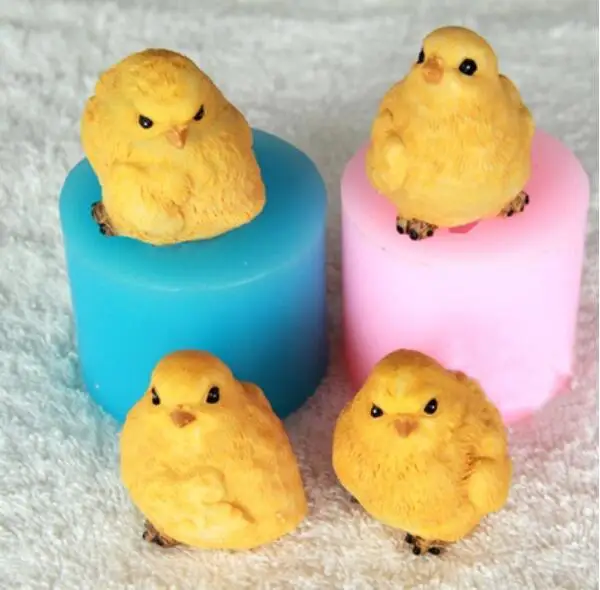 Цыпленок шоколадная форма мусс формы для мыла ручной работы курица 3D Силиконовая форма свеча выпечки смолы глины Ароматические формы