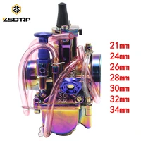 zsdtrp colorful pwk carburetor motorcycle 4t engine scooters dirt bike atv 21 24 26 28 30 32 34mm with power jet racing moto