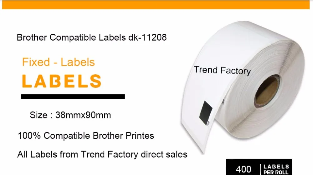 4 рулона отметки Brother совместимые с штрих-наклейками 38 мм * 90 QL700 детская