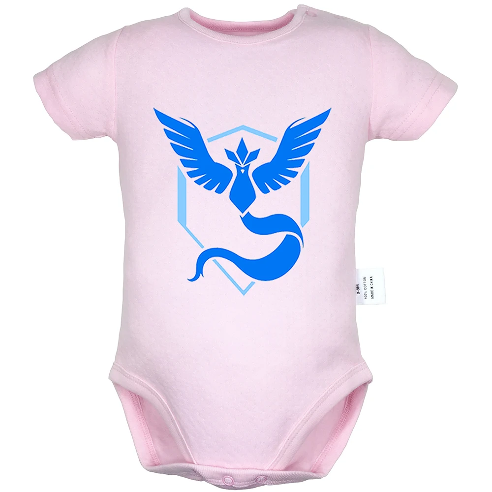 Комплект одежды для новорожденных мальчиков и девочек с принтом Покемон го