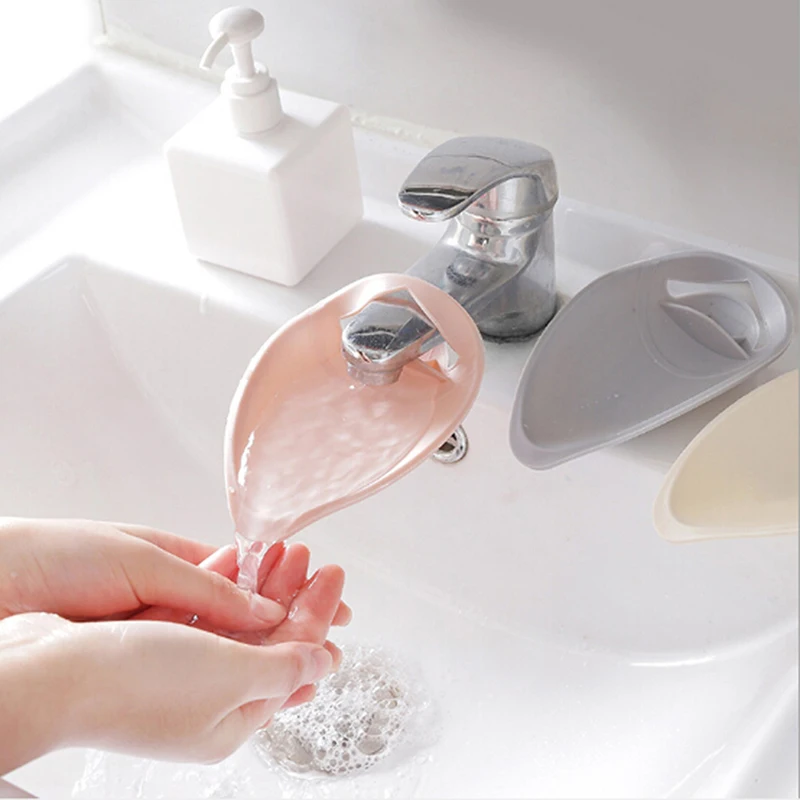 

Plastic Faucet Happy Fun Extender Baby Tubs Kids Hand Washing Bathroom Sink Gift Fashion and Convenient 1 pcs