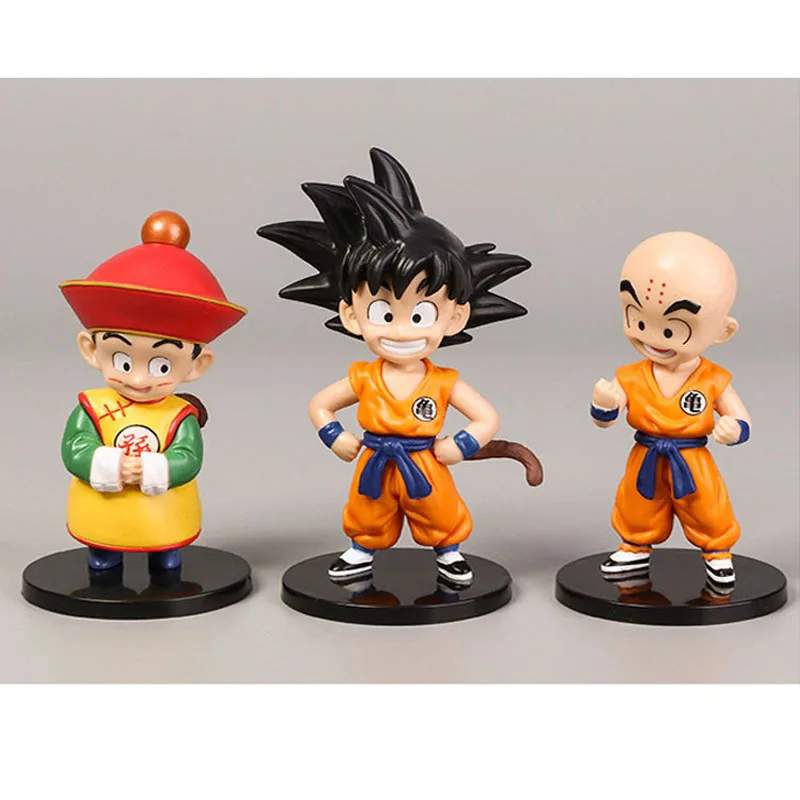 6 шт./лот фигурки Dragon Ball Z Son Goku Gohan Goten Vegeta плавки Bulma Pan Chichi Piccolo Krillin аниме модель DBZ
