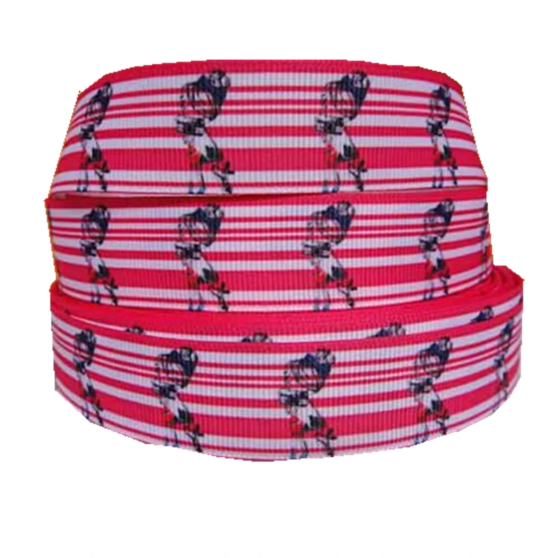 Q&ampN ribbon 22mm 204NT cartoon printed grosgrain webbing 2yards/roll for headband free shipping | Дом и сад