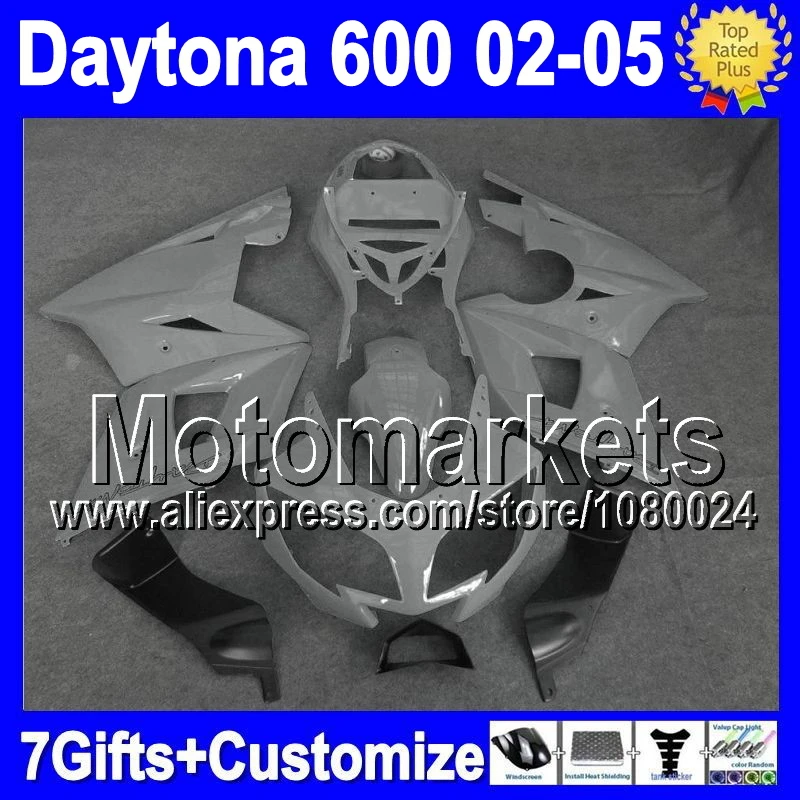 7 подарок для серый черный триумф 2002 - 2005 Daytona 600 24M223 Triumph600 блеск губ blk 2003 2004 02 03 04 05
