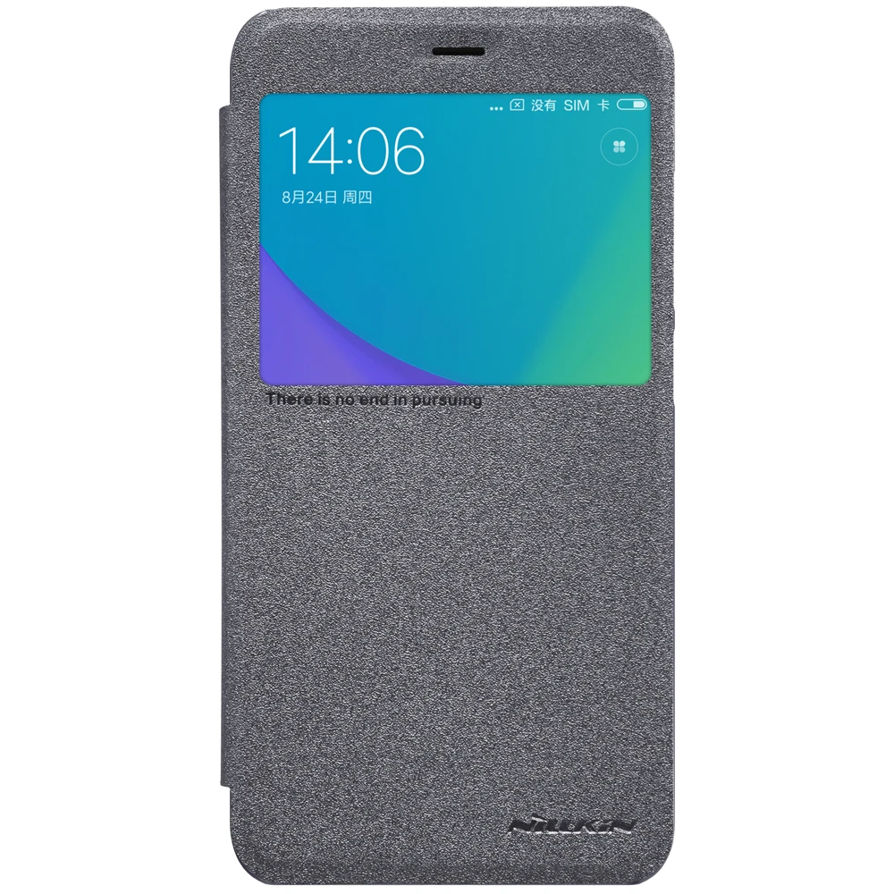 Nillkin чехол для телефона Xiaomi Redmi Примечание 5A блестящий кожаный Note 5 окно полное