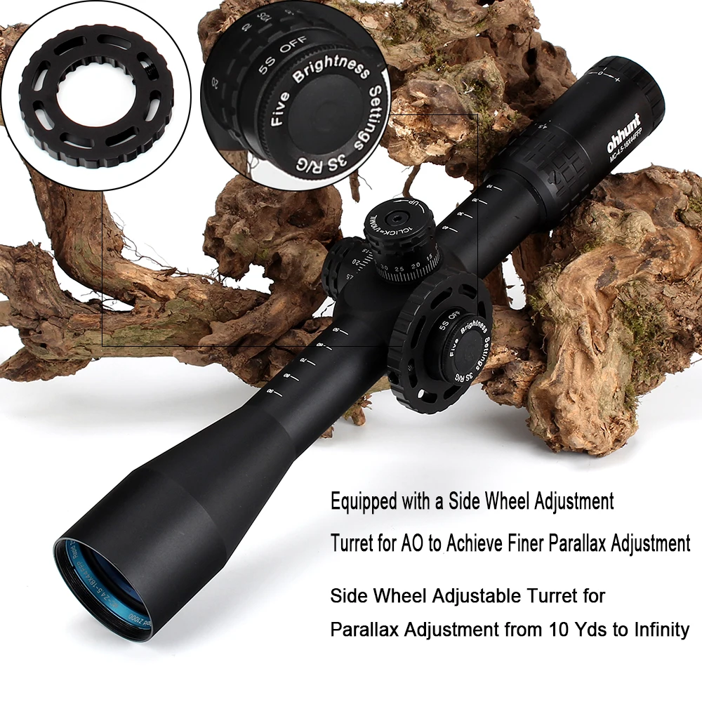 Охотничий ohhunt MC Z 4 5 18X44 FFP первый фокусный самолет оптический прицел Сторона