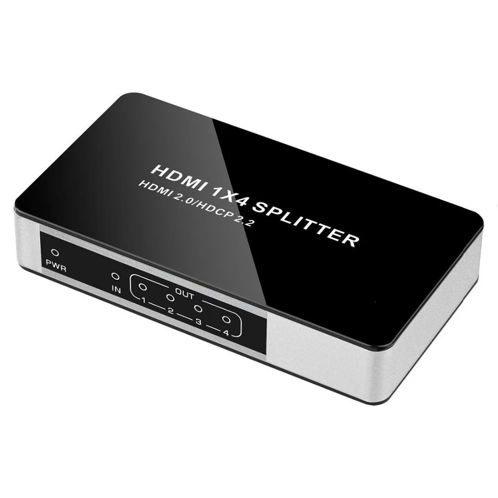 PUZHIJIE 1X4 HDMI 2 0 сплиттер Поддержка Ultra HD 4K @ 60Hz 3D 1080P HDCP HDR 1 в 4 с адаптером