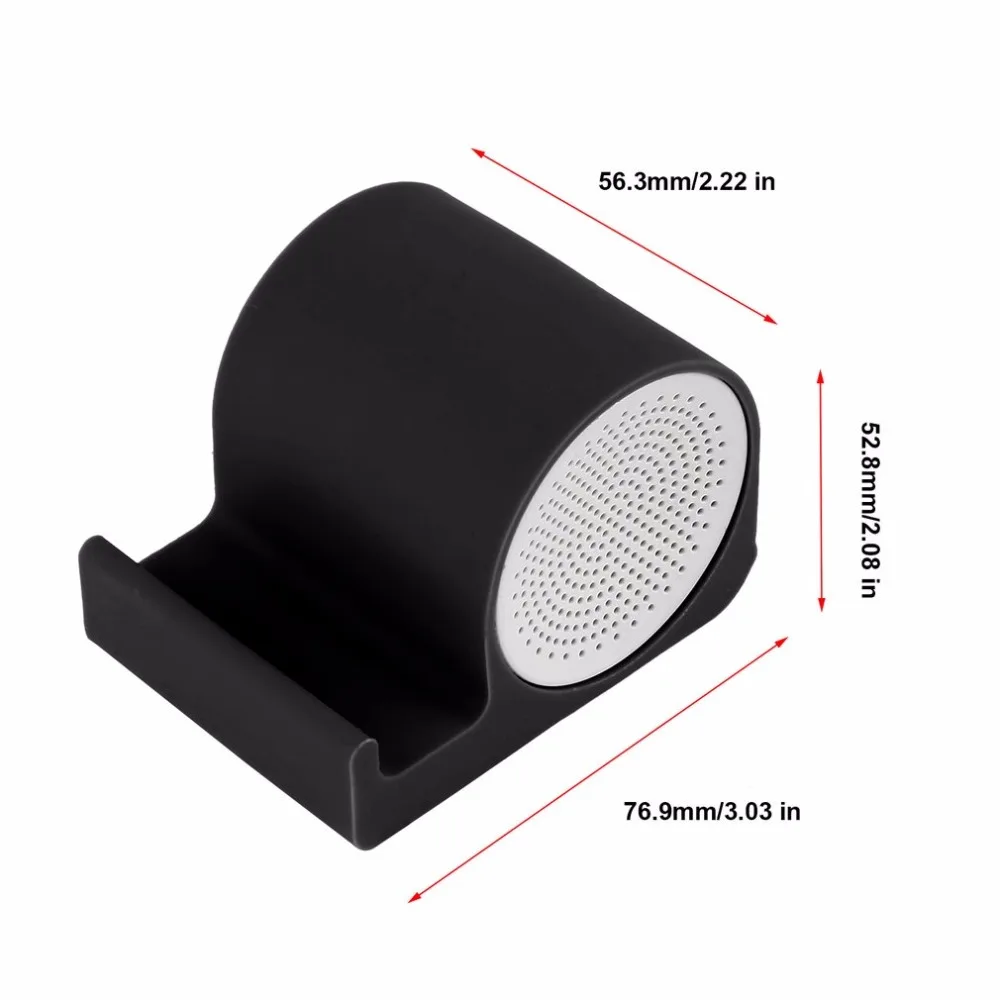 Портативный беспроводной громкой связи Мини Bluetooth динамик с держателем телефона