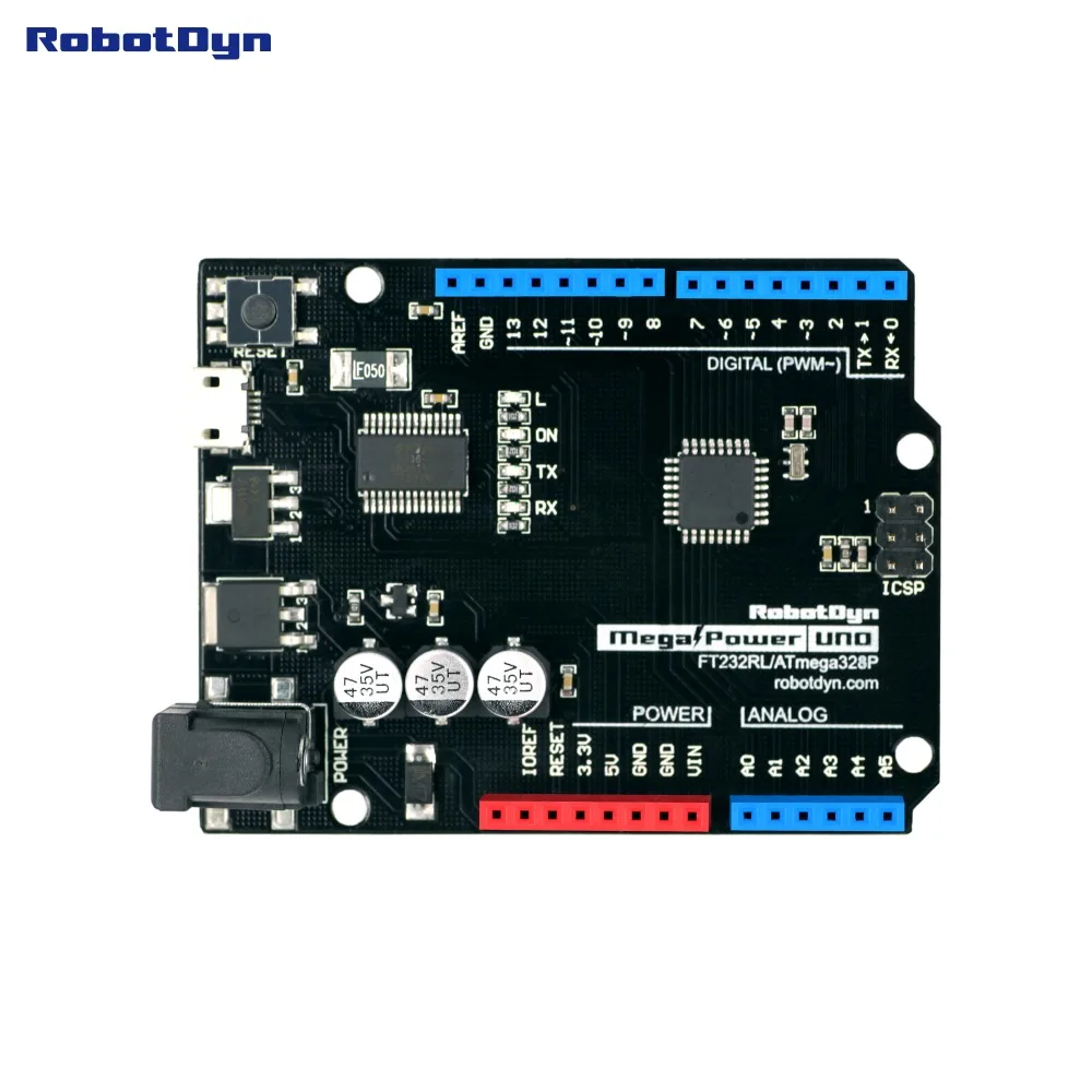MegaPower Uno ATmega328 R3 FTDI FT232RL совместим с Arduino R3. Оригинальные чипы mega328 и FT232RL.|uno atmega328|ftdi