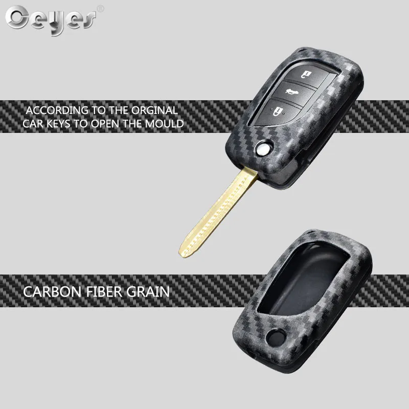 Защитный чехол для автомобиля Ceyes из углеродного волокна Toyota Rav4 Auris Corolla Avensis Verso