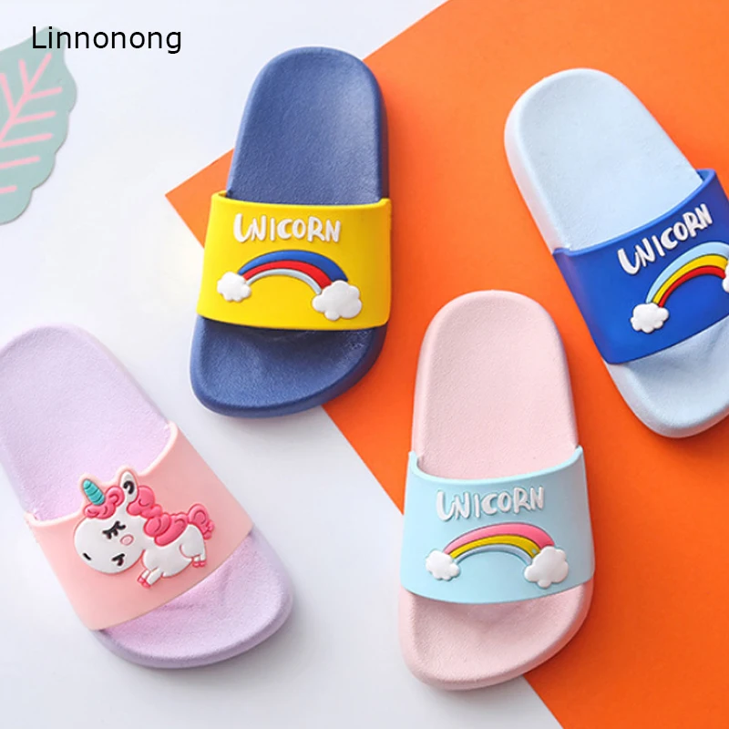 Linnonong/Новинка 2019 года детские тапочки модные мягкие милые шлепанцы для мальчиков