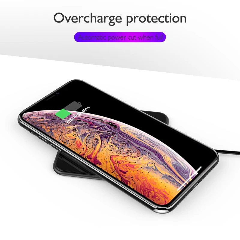 Беспроводное зарядное устройство для iPhone Xs Max XR X Samsung интеллектуальный