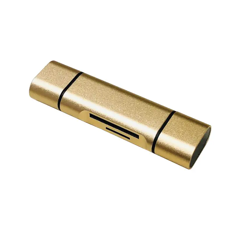 S1657 Gold Все в 1 usb type C кард-ридер SDHC SD карта памяти Micro SD ридер USB C Micro USB адаптер памяти для Macbook Android Phone PC - Цвет: S1657 Gold