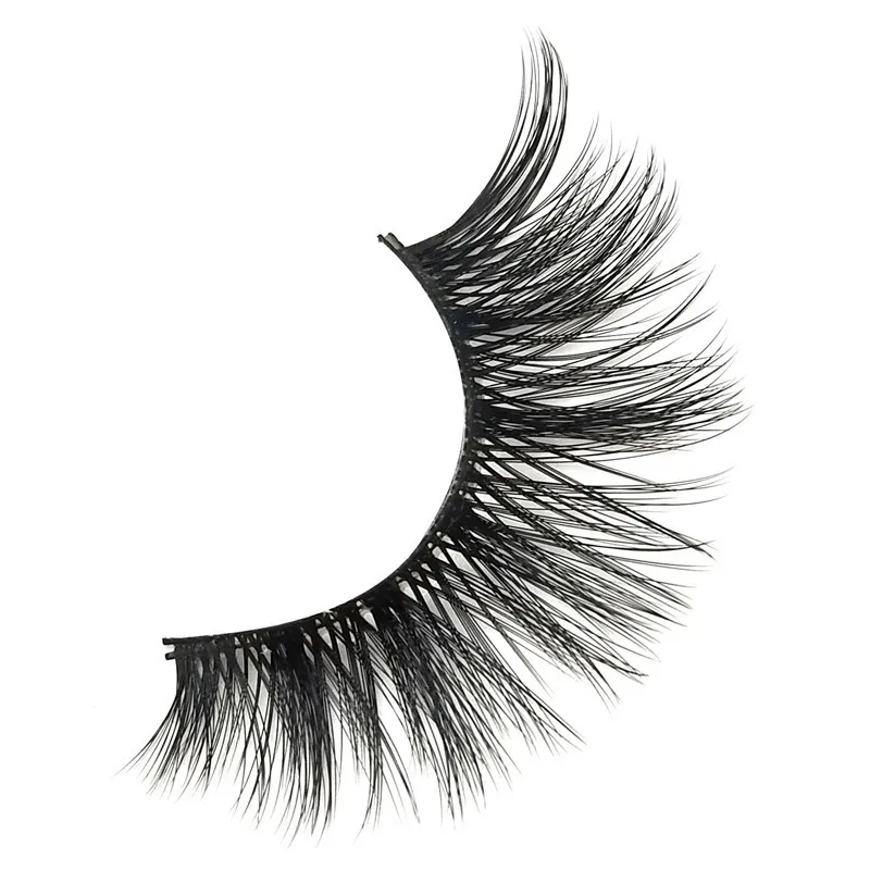 YOKPN Tapered Style 3D False Eyelashes Soft Black Cotton Thread Eyelash Handmade Thick Fake Eye Lashes Beauty Makeup | Красота и