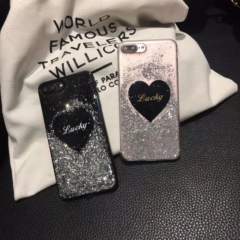 Чехол для iPhone 7 Новый Дизайн Модный Роскошный Серебряный Блестящий силиконовый