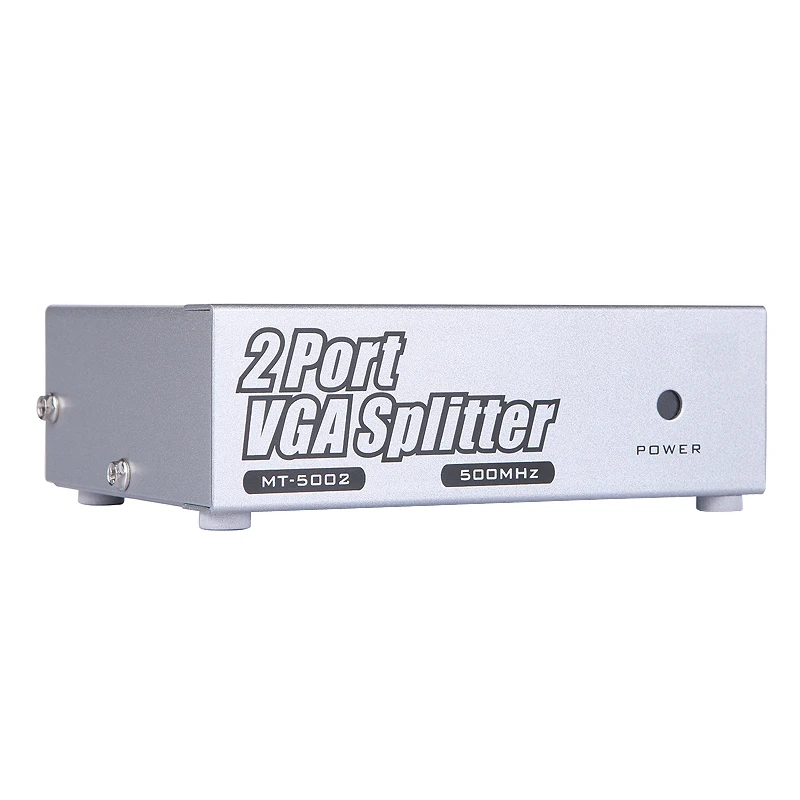 Разветвитель VGA 1x2 с усилителем сигнала высокое разрешение 500 МГц выход 1 в 2 для