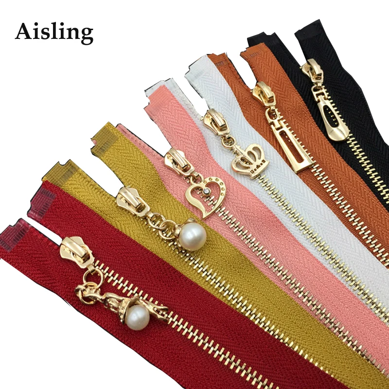 Aisling 60 см открывающаяся металлическая молния для шитья аксессуары одежды пуховые