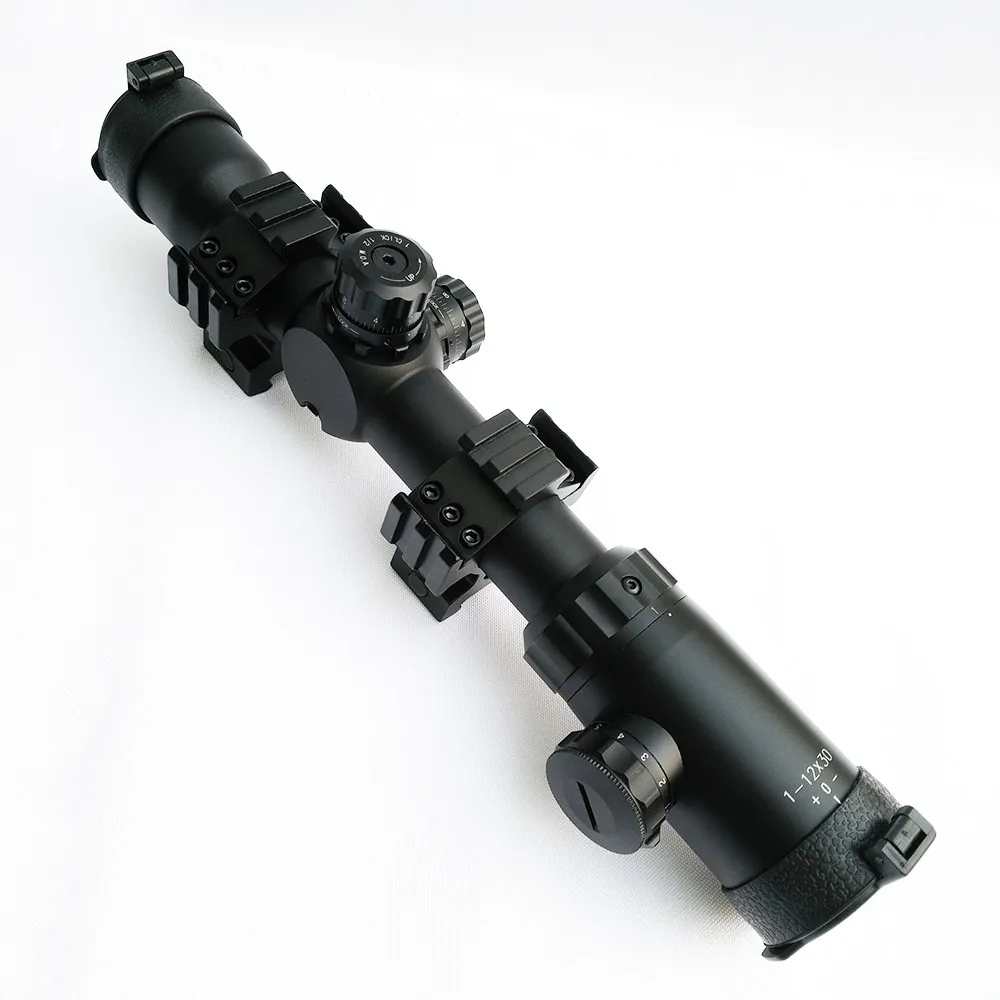 Высокий коэффициент зума 1-12x30 длинный короткий диапазон охотничий светящийся оптический прицел Охотник соответствующий прицел