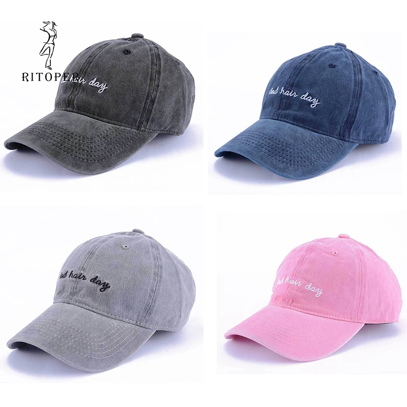 RITOPER винтажные повседневные бейсболки солнцезащитные однотонные для улицы