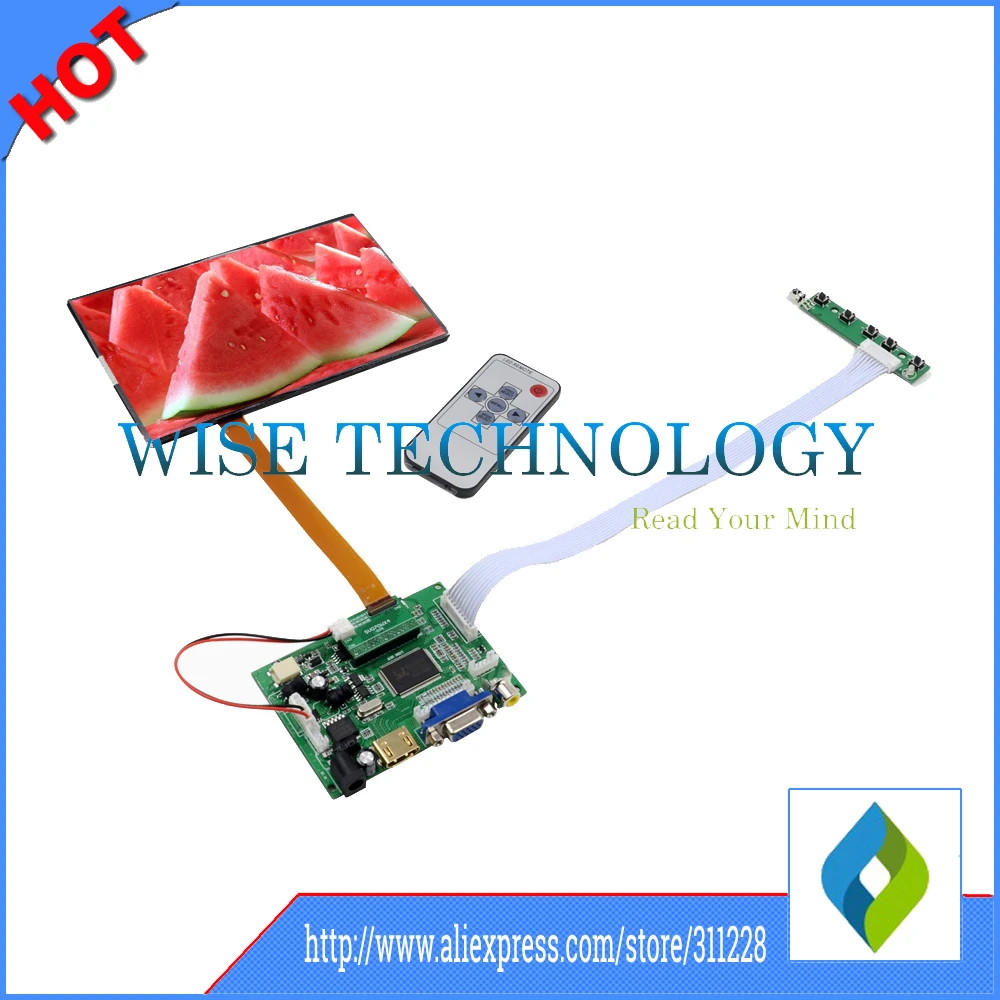 Новая 7 дюймовая ЖК панель с разрешением 1280*800 HDMI VGA 2AV плата драйвера планшетный ПК