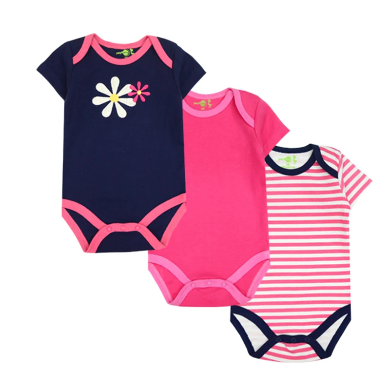 Детский комбинезон с коротким рукавом 3 шт./лот|baby wear|boy girl clothesbaby rompers |