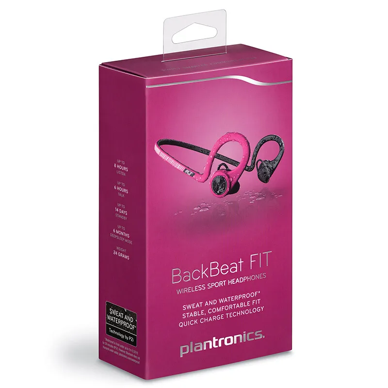 Оригинальные беспроводные Bluetooth наушники Plantronics BackBeat Fit многоцветные спортивные