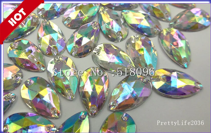 

Акриловую продукцию высокого качества в виде капель, грушевидной формы блестящие AB 11x18 мм 200 шт Стразы для шитья свадебное украшение камнями...