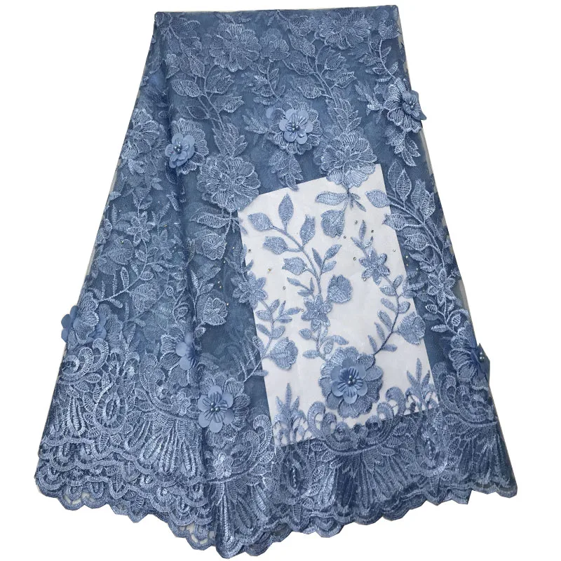 Gold French Lace Material High Quality Net African Fabrics With Beaded For Nigerian Wedding Tulle Fabri | Дом и сад