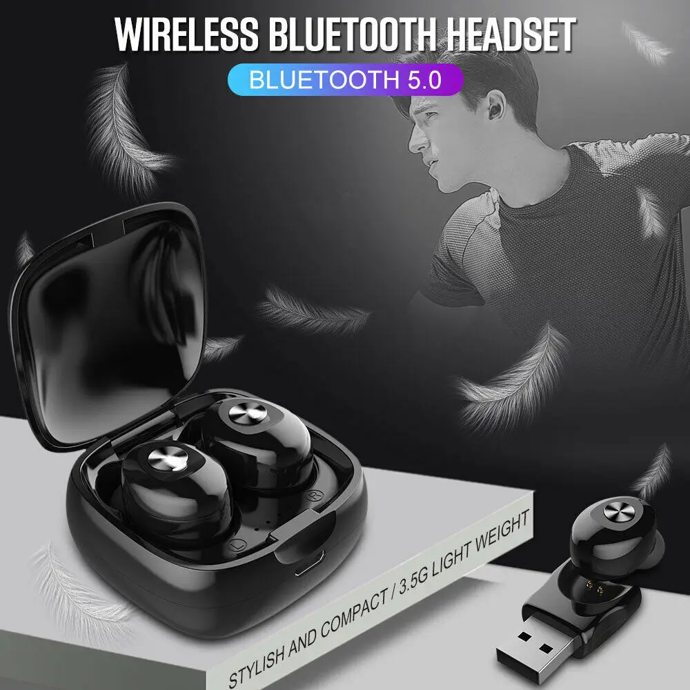 Bluetooth 5 0 туры Беспроводная TWS гарнитура наушники мини IPX5 Водонепроницаемый стерео